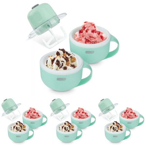 Dash My Mug - Máquina para hacer helados, hace una sola porción de gelato, yogur congelado, sorbete y más, fácil de limp
