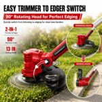 Combo Kit Podadora de Cuerda y Sopladora de Hojas PowerSmart PS76500C 40V 13 pulgadas con Batería 4.0Ah y Cargador