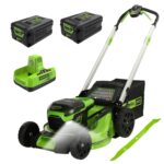 Cortadora de Césped Greenworks 60V 21 Pulgadas Inalámbrica sin Escobillas Batería 5.0Ah IPX4 4 en 1 con Cuchilla Extra