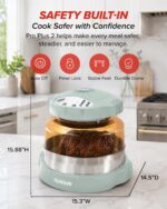 Nuwave Pro Plus 2 Countertop Infrared Oven with Stainless Steel Extender Ring, Triple Combo Cooking Power, Adjustable Te