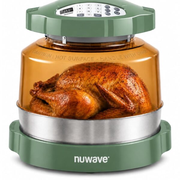 Nuwave Pro Plus 2 Countertop Infrared Oven with Stainless Steel Extender Ring, Triple Combo Cooking Power, Adjustable Te