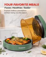 Nuwave Pro Plus 2 Countertop Infrared Oven with Stainless Steel Extender Ring, Triple Combo Cooking Power, Adjustable Te