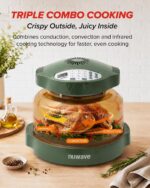 Nuwave Pro Plus 2 Countertop Infrared Oven with Stainless Steel Extender Ring, Triple Combo Cooking Power, Adjustable Te