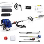 Podadora de Pértiga a Gasolina GarveeTech SWDfeJdpCm 52CC Motor 2 Tiempos Barra Guía 12 Pulgadas Alcance 16 Pies Tanque