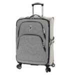 Maleta London Fog Yorkshire 24 Pulgadas Spinner 8 Ruedas Soft Side Herringbone Navy