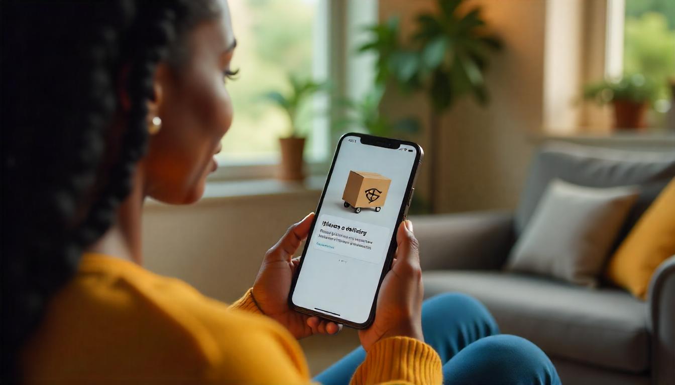 Persona rastreando su paquete de envío. Tema: ¿Cómo comprar en Alesto desde México?